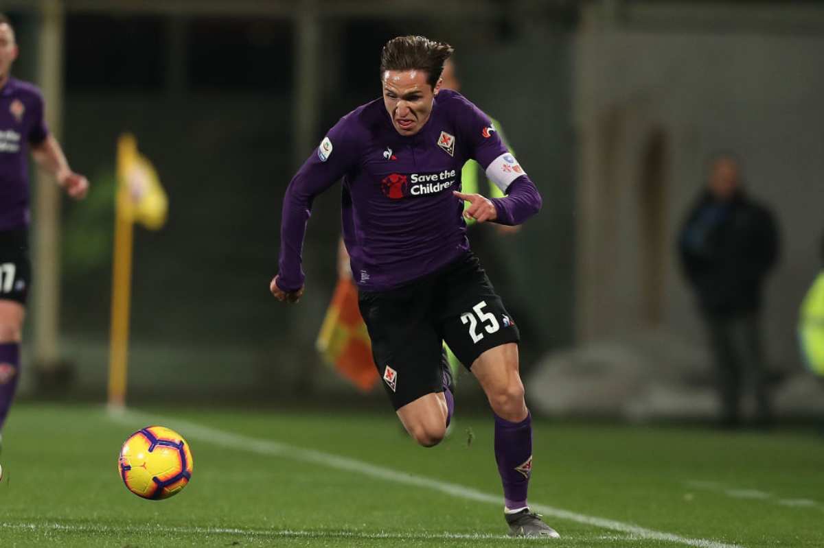 Federico Chiesa in Fiorentina-Inter