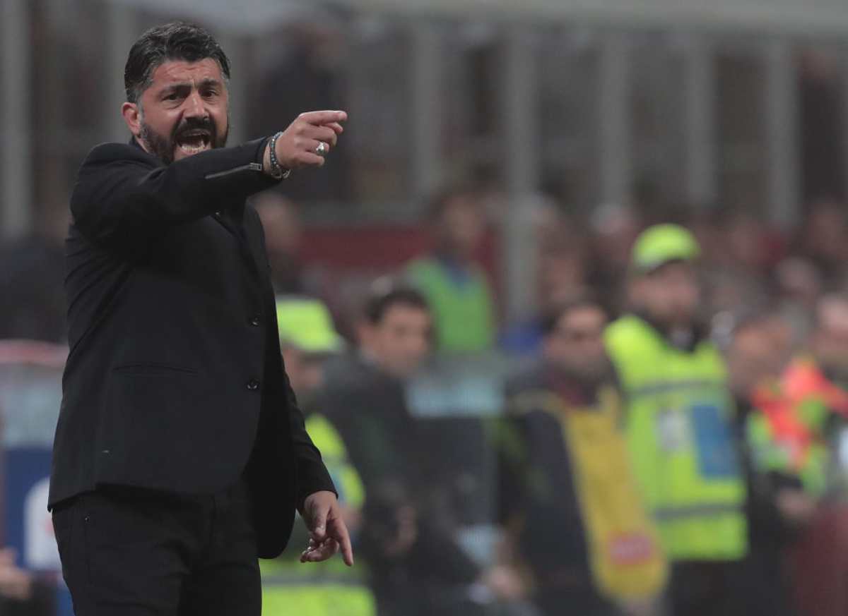 Gennaro Gattuso in Milan-Inter