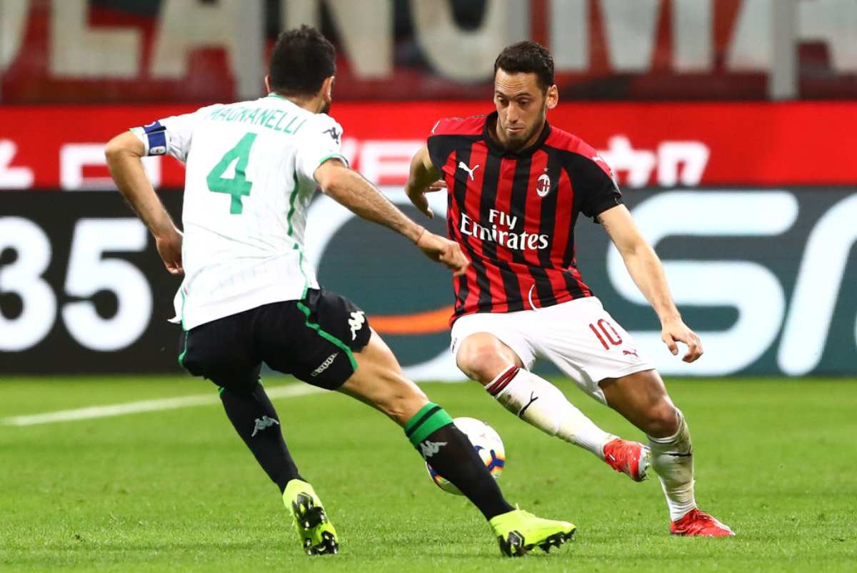 Hakan Calhanoglu Milan Sassuolo