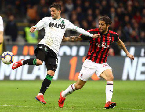 Stefano Sensi in Milan-Sassuolo