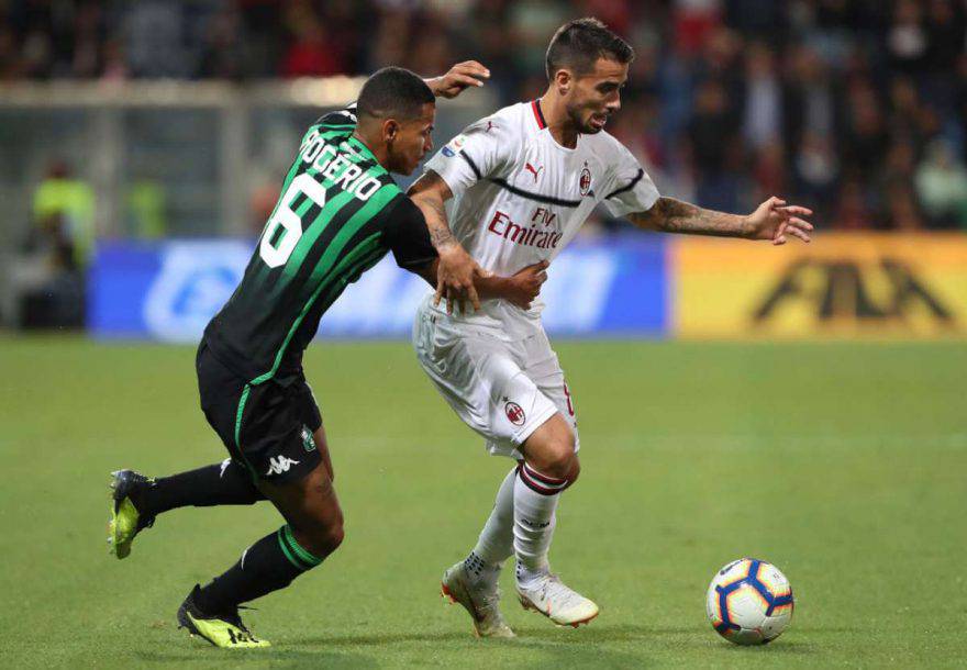 Suso e Rogerio in Sassuolo-Milan