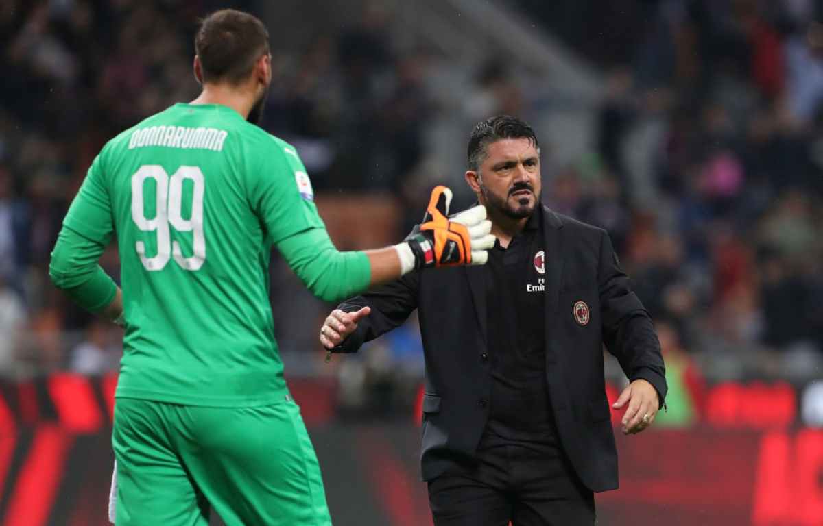 Gigio Donnarumma Gennaro Gattuso