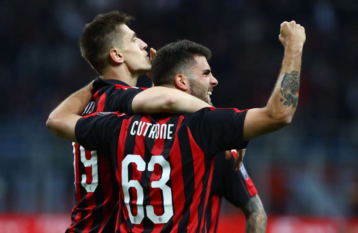 Piatek e Cutrone in Milan-Udinese 