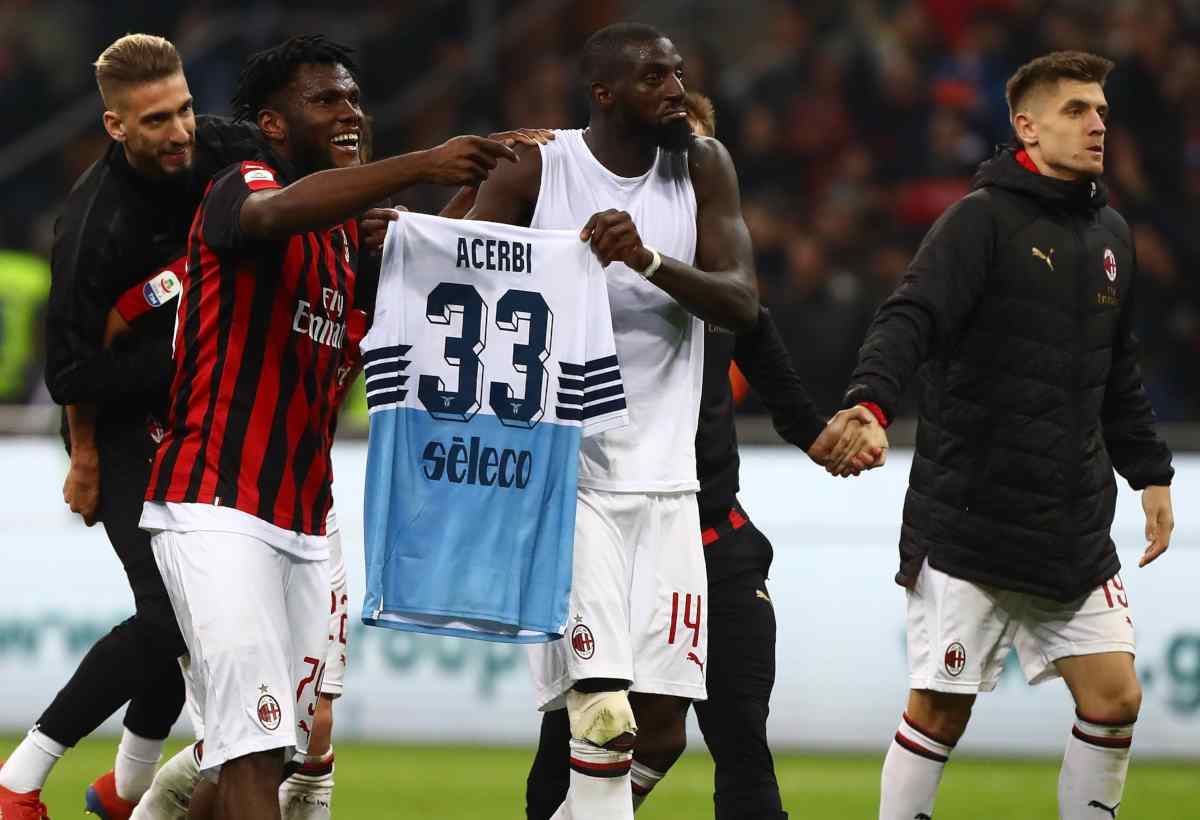 Franck Kessie Tiemoué Bakayoko Francesco Acerbi Milan Lazio