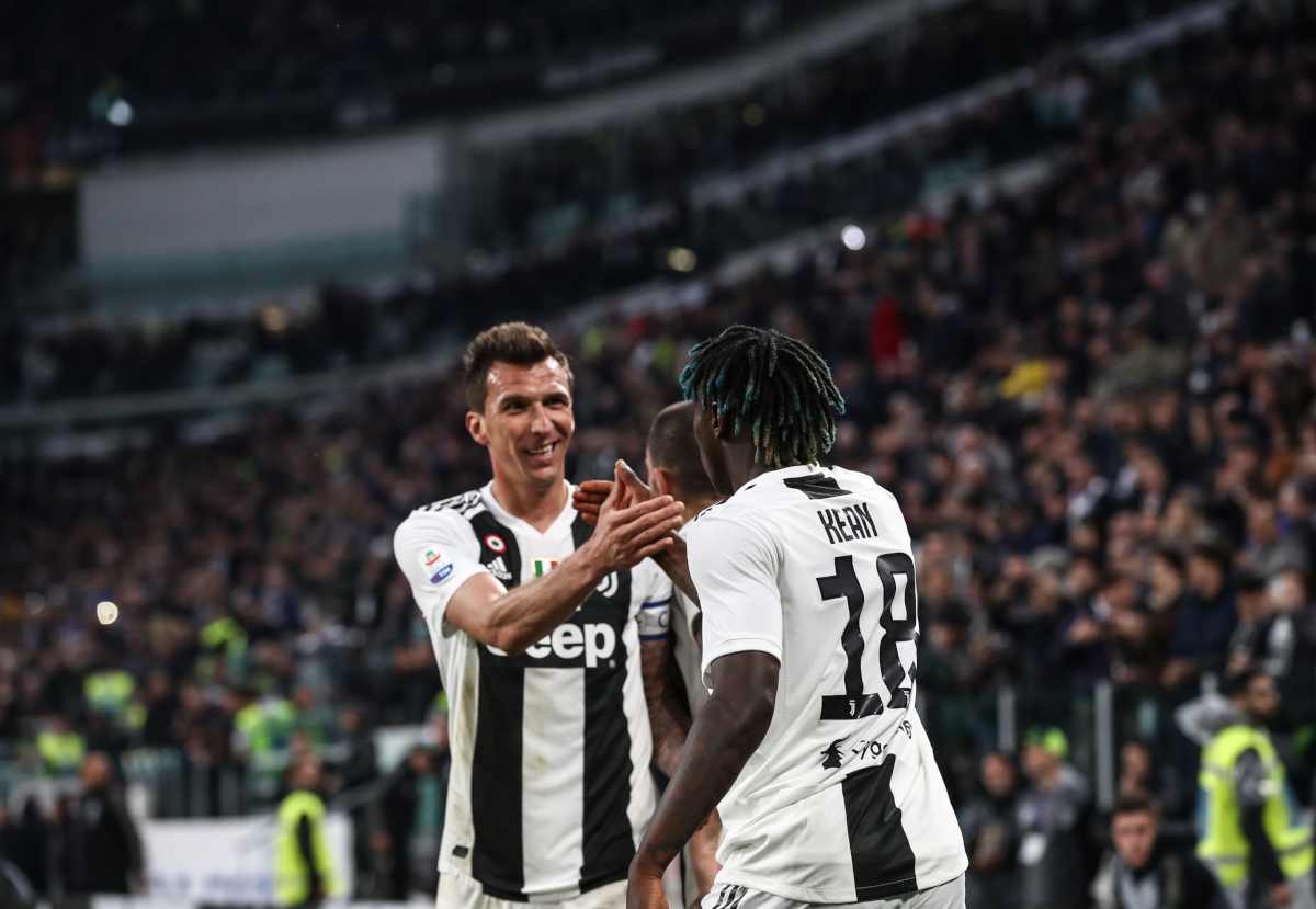 Mario Mandzukic Moise Kean Juventus Milan