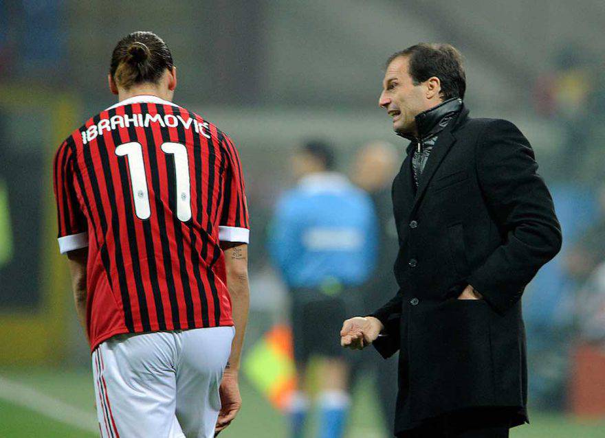 massimiliano allegri zlatan ibrahimovic