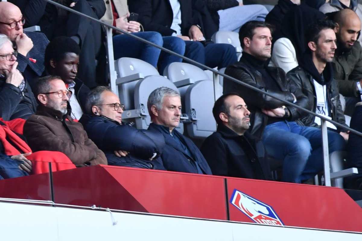 Luis Campos in tribuna per Lille-Montpellier