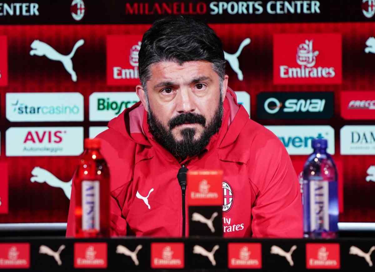 Gennaro Gattuso conferenza stampa AC Milan Milanello