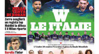 Gazzetta dello Sport, Corsport, Tuttosport: prime pagine dell’11 giugno 2019