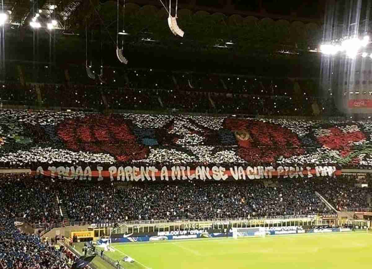 Curva Sud Milano coreografia derby