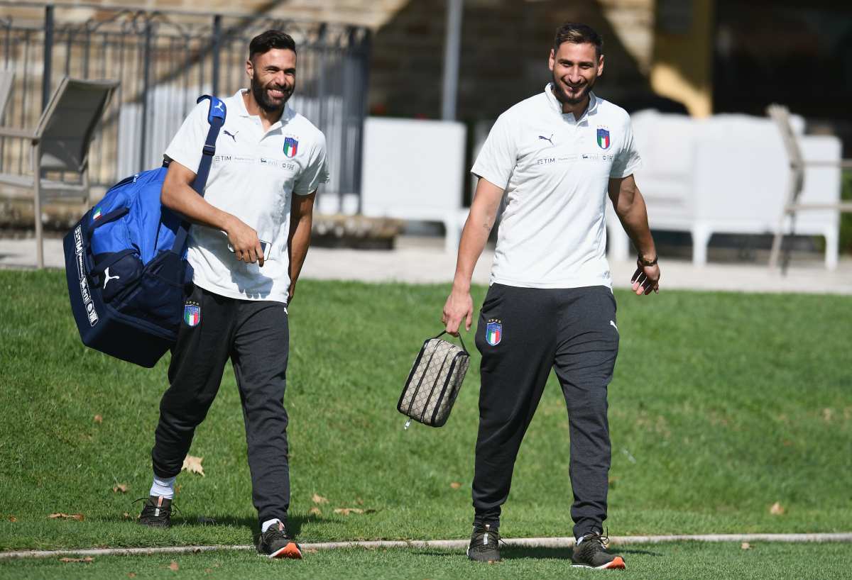 Gianluigi Donnarumma e Salvatore Sirigu