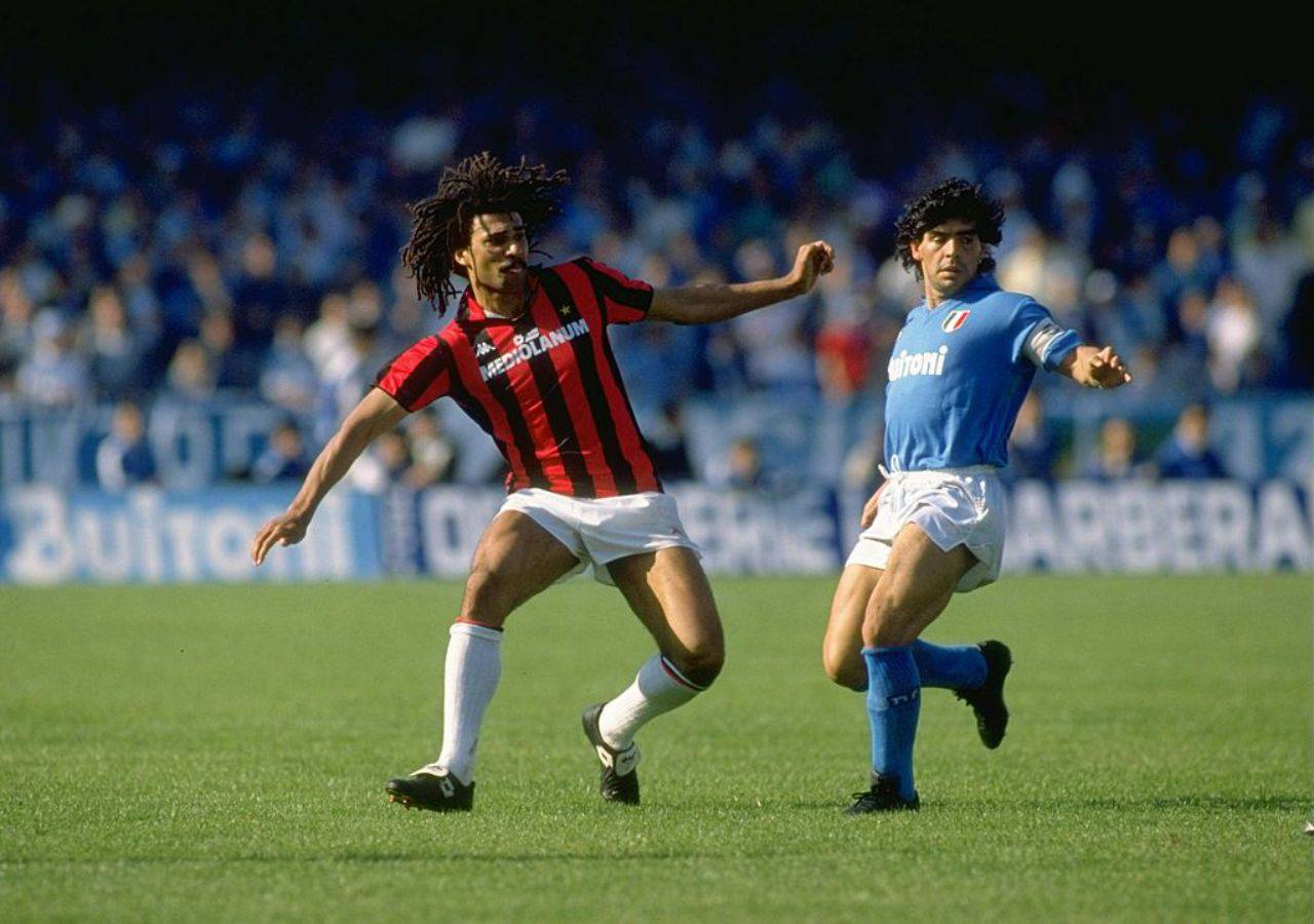 Gullit e Maradona Milan-Napoli