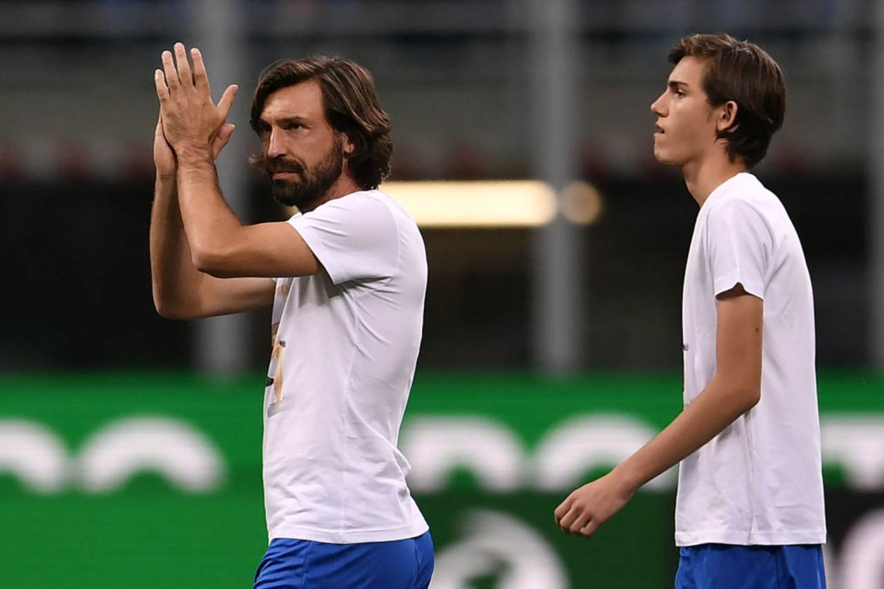 Andrea Pirlo e suo figlio Nicolò