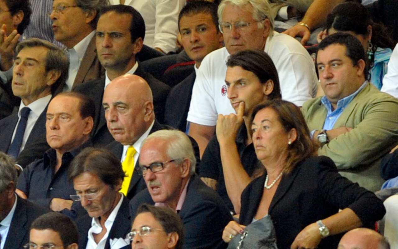 Berlusconi Ibrahimovic Galliani Raiola