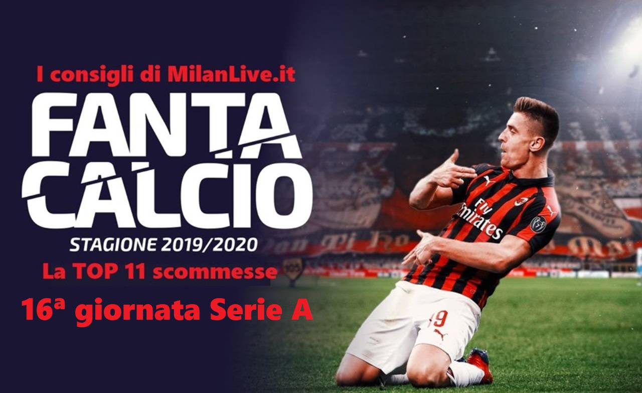 Consigli Fantacalcio MilanLive 16.a giornata Serie A