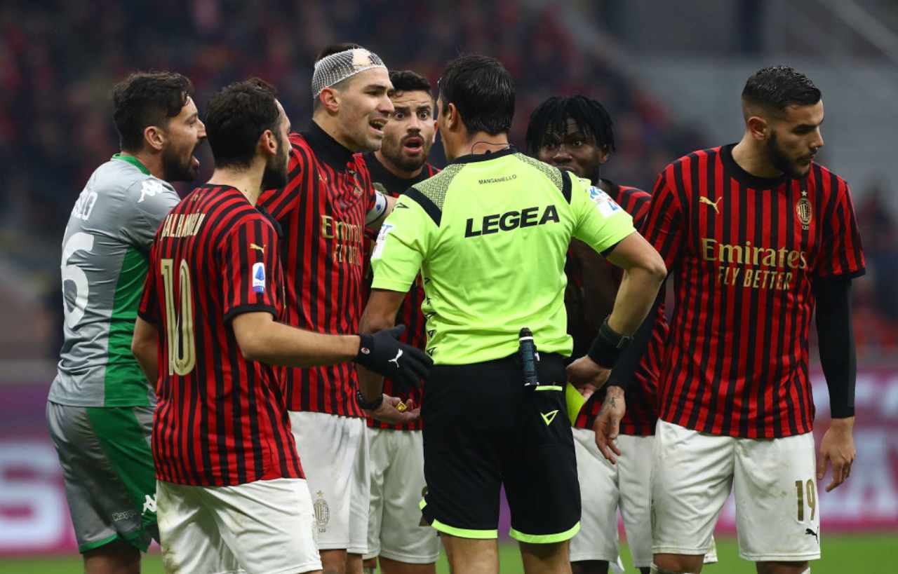 Manganiello arbitro Milan Sassuolo