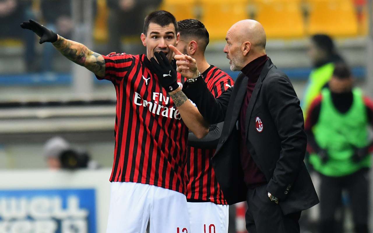 Alessio Romagnoli Stefano Pioli Parma Milan