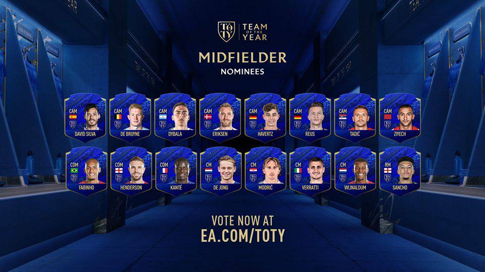 TOTY FUT centrocampisti