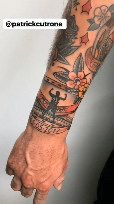 Foto tatuaggio Cutrone Milan