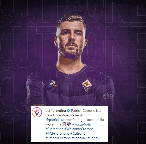 Cutrone Fiorentina