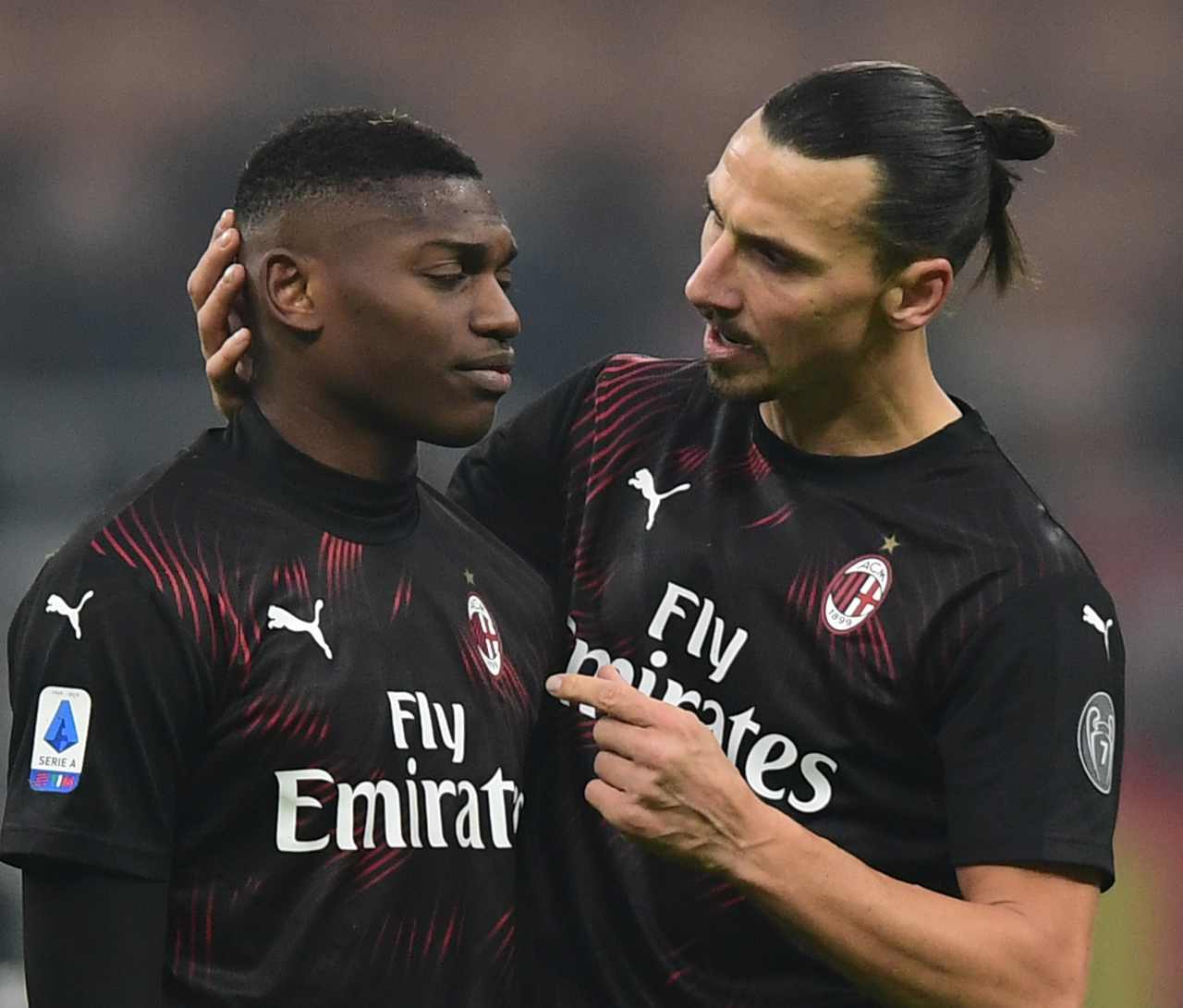 Rafael Leao Zlatan Ibrahimovic Milan Sampdoria