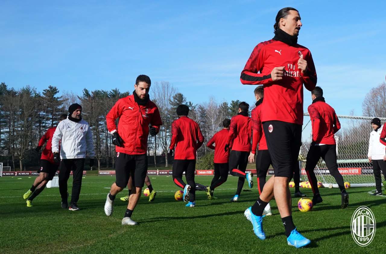 Zlatan Ibrahimovic a Milanello