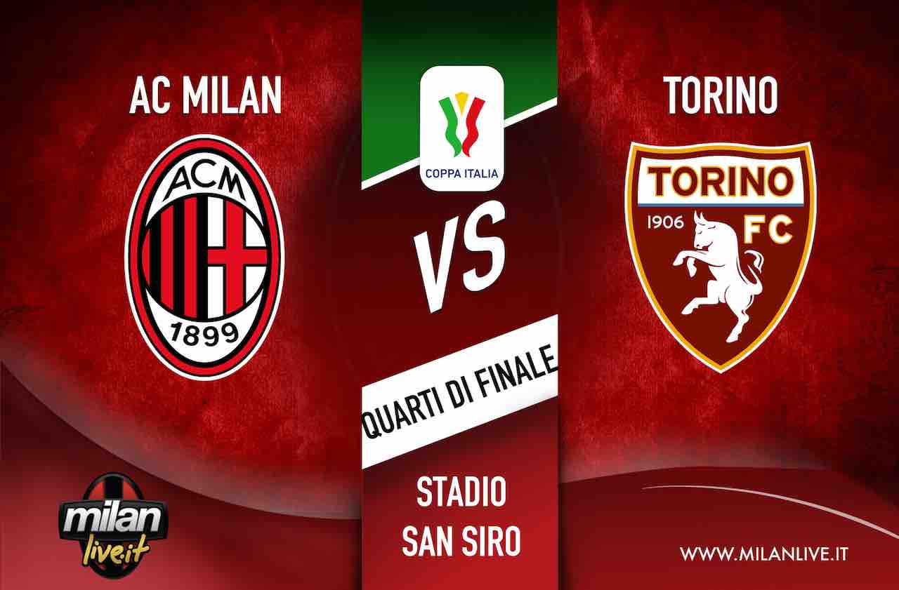 Coppa Italia, MilanTorino 42, RILEGGI LIVE rossoneri in semifinale