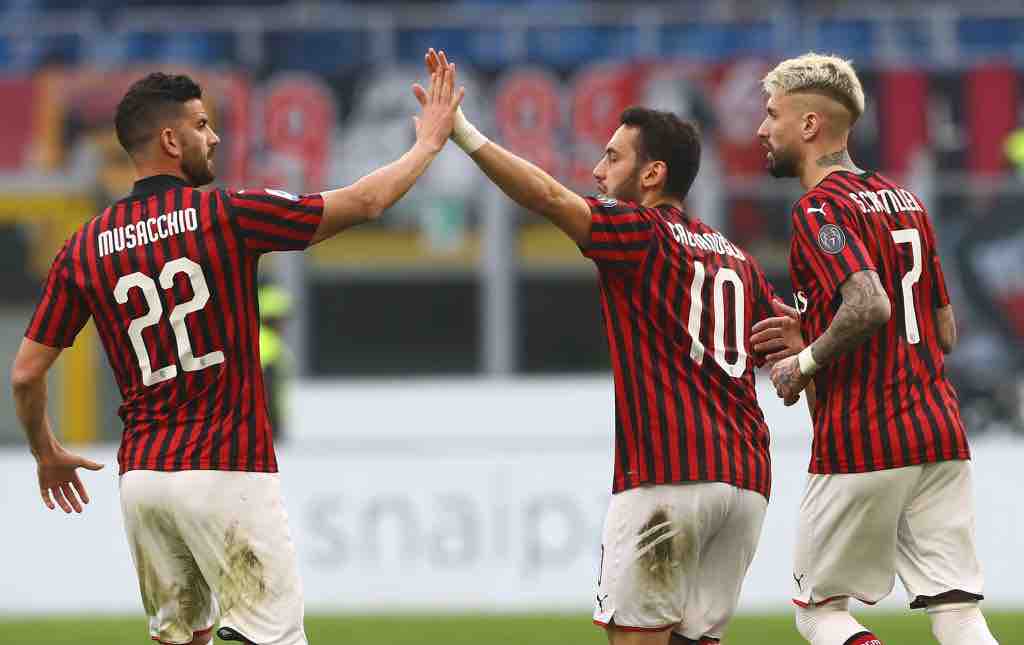 Calhanoglu Musacchio Castillejo AC MILAN