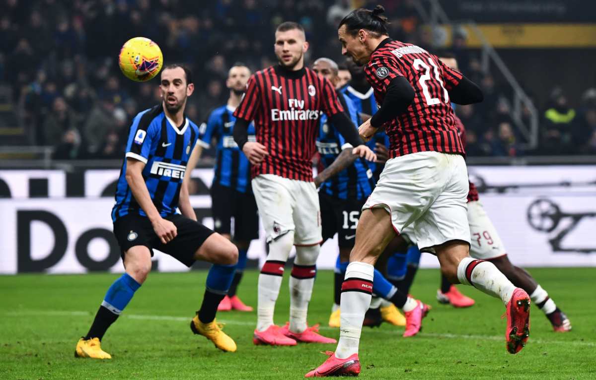 Zlatan Ibrahimovic gol derby Inter Milan
