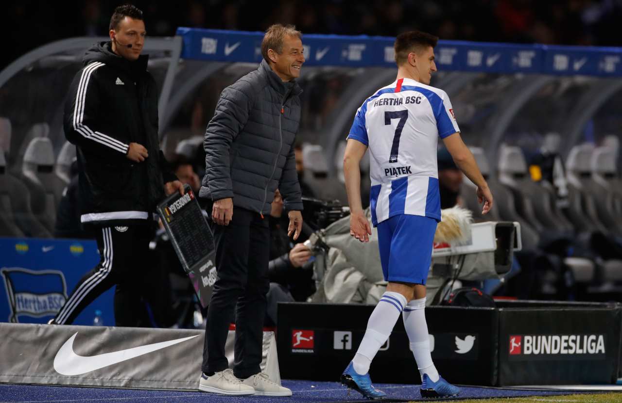 Krzysztof Piatek Jurgen Klinsmann Hertha Berlino 