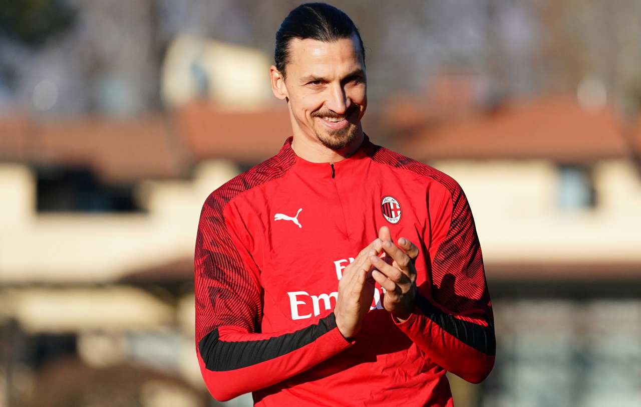 Zlatan Ibrahimovic allenamento