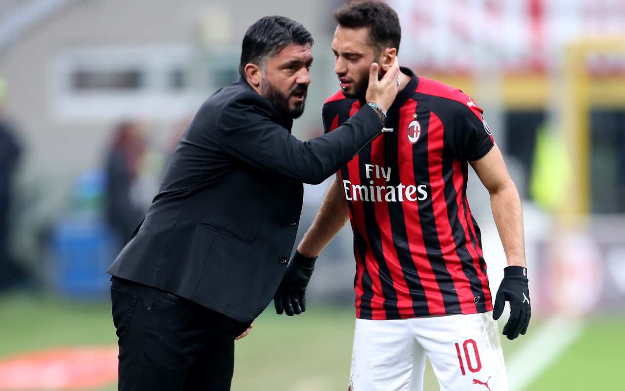 Hakan Calhanoglu Gennaro Gattuso