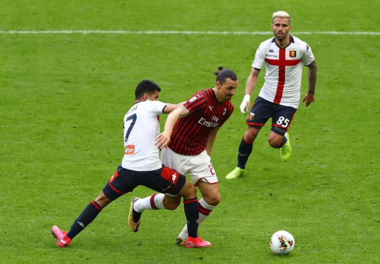 Ibrahimovic Milan-Genoa