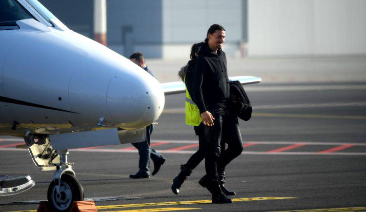 Ibrahimovic atterrato a Milano