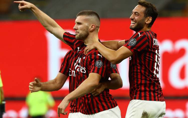 Milan Bologna Rebic titolare