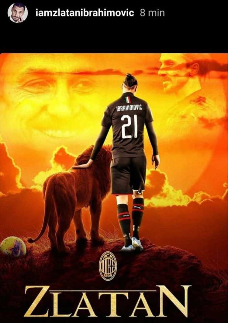 Zlatan Ibrahimovic su Instagram