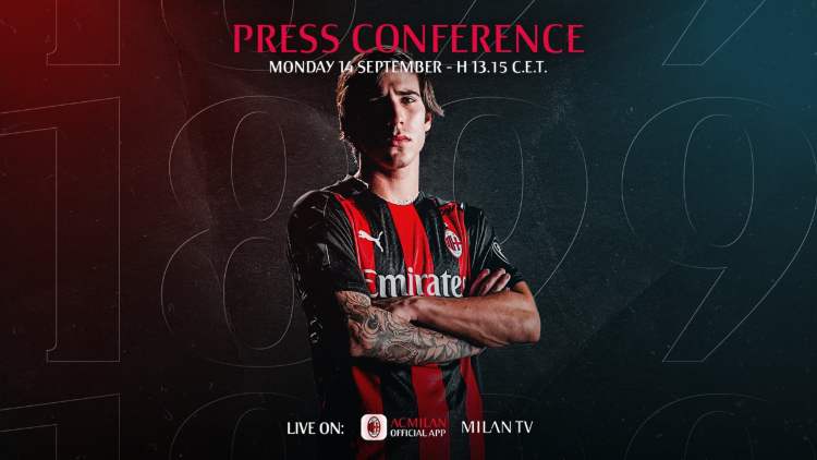 Sandro Tonali conferenza stampa presentazione