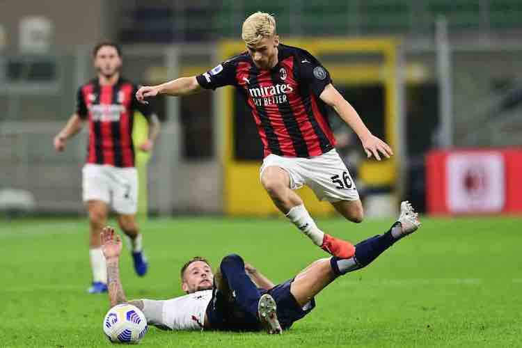 Saelemaekers pre gara Udinese Milan