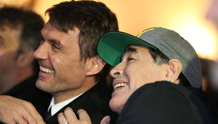 Maldini Shevchenko Inzaghi messaggi Maradona