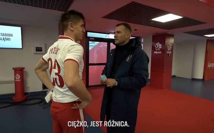 Piatek Shevchenko video incontro