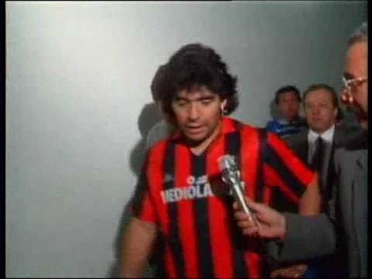 Maradona maglia Milan
