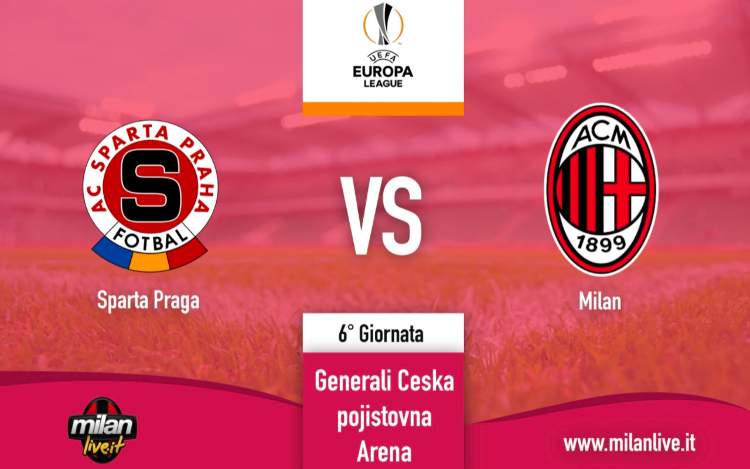 Sparta Praga Milan diretta live tempo reale