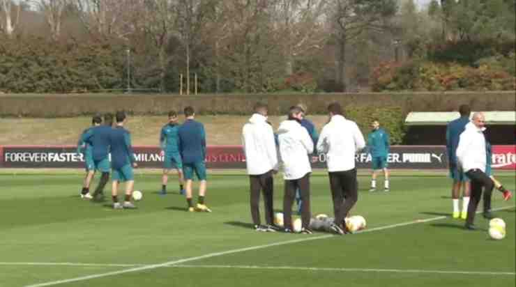 Allenamento Milan (foto Facebook @acmilan)