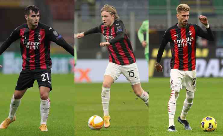 Brahim Diaz, Jens Petter Hauge, Samuel Castillejo (©Getty Images)