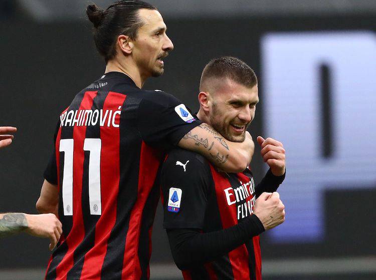 Ante Rebic e Zlatan Ibrahimovic 