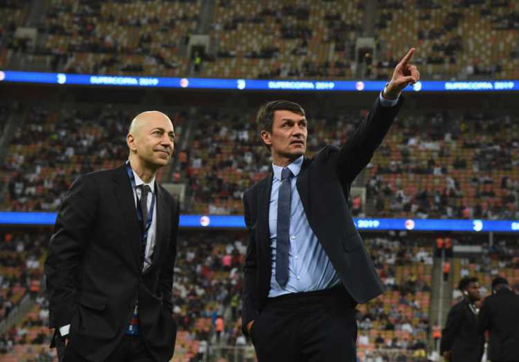 Gazidis e Maldini