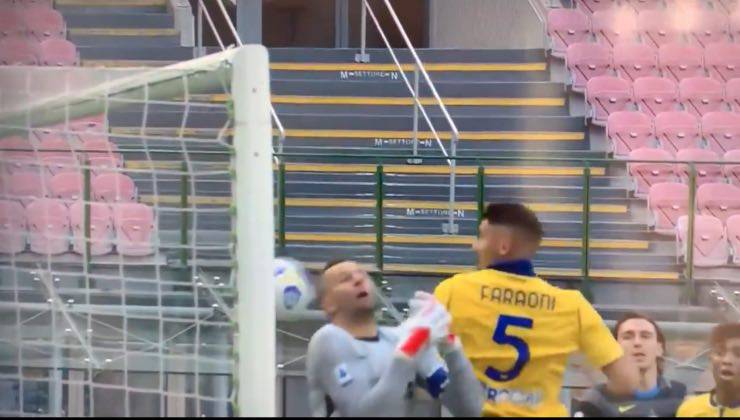 Gol annullato Inter-Verona 2