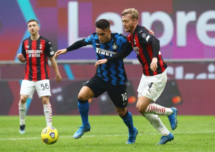 Lautaro Martinez e Kjaer