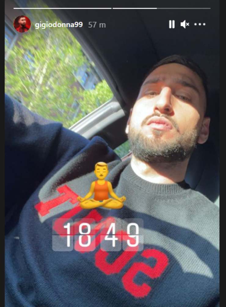 Storia Instagram Donnarumma