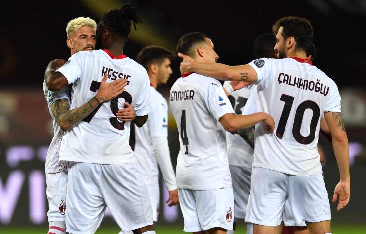 Calhanoglu, Kessiè e Bennacer, Torino-Milan